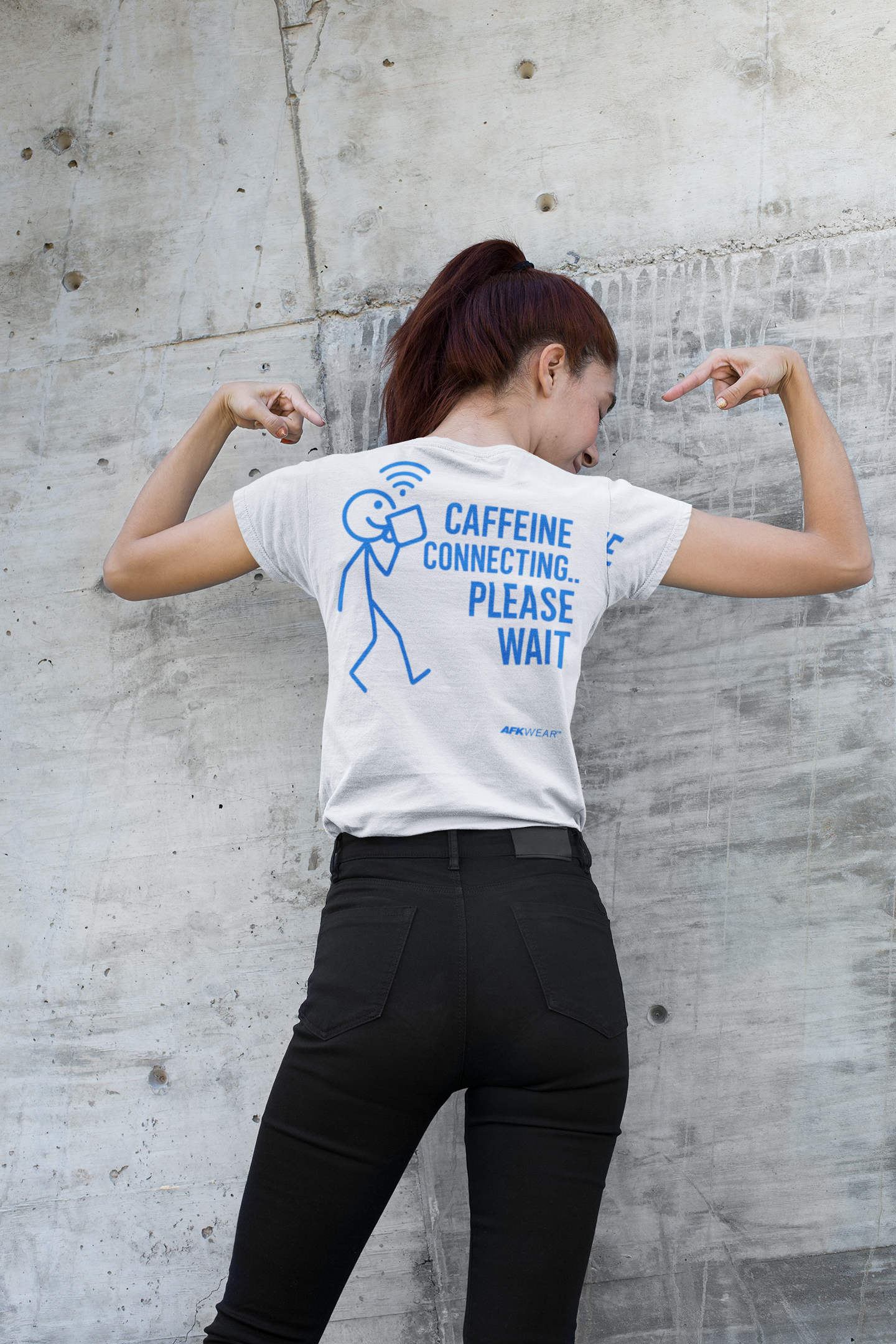 AFK Loading Mode "Caffeine Connecting" - Premium Shirt
