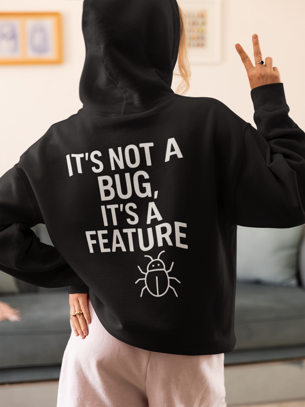 AFK Error Code "It's not a bug, it's feature" Premium Unisex Hoodie