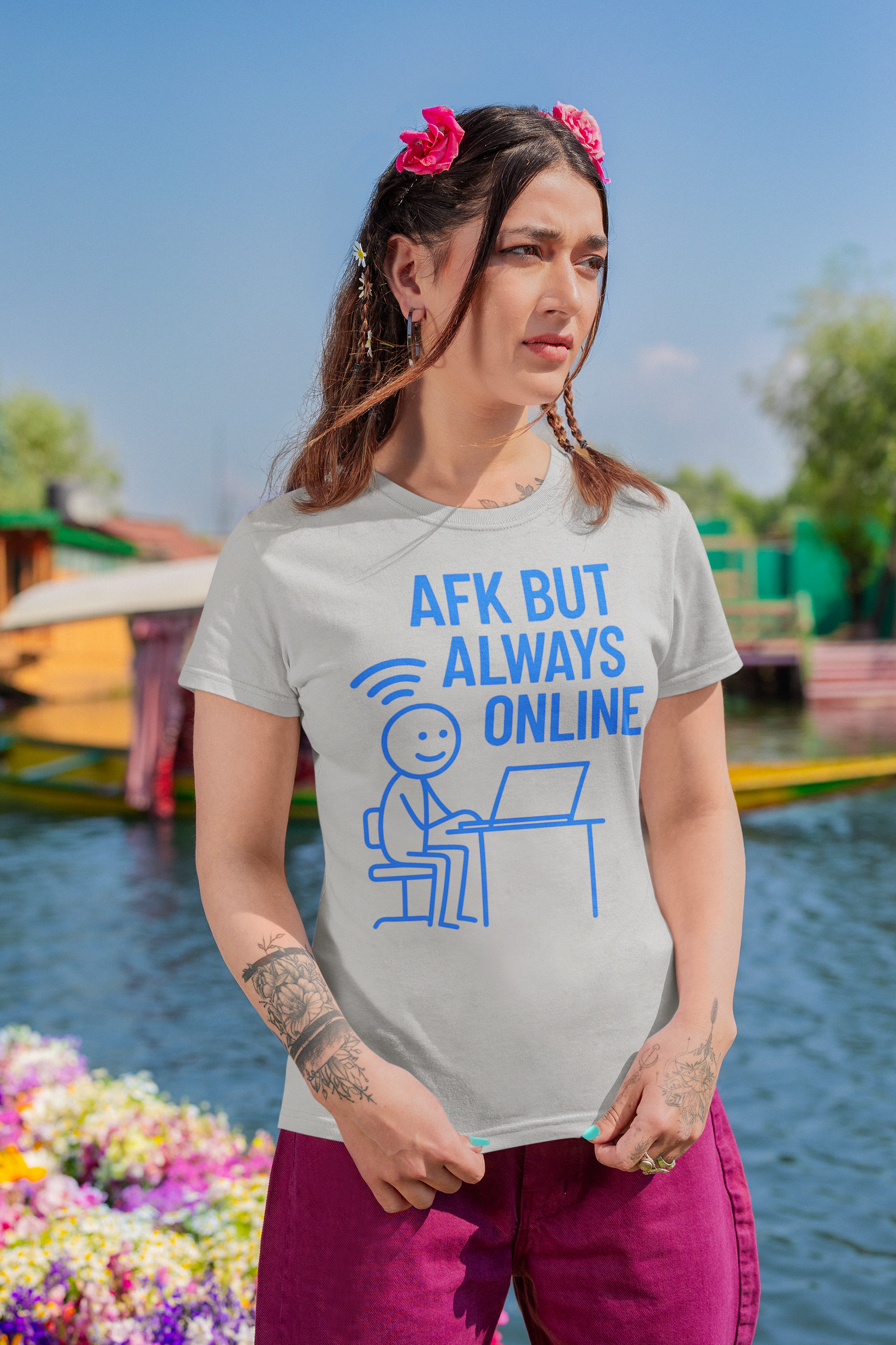 AFK Urban "AFK But Always Online" - Premium Shirt