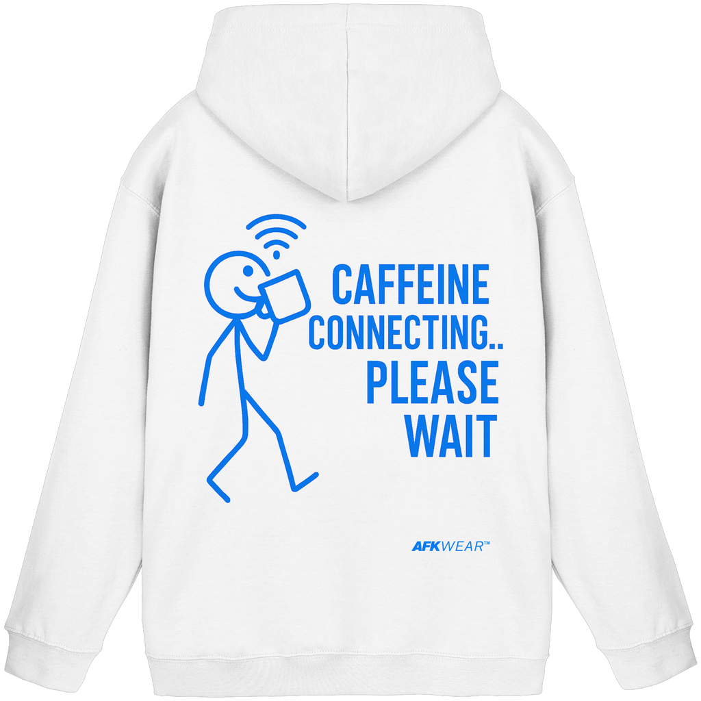 AFK Loading Mode "Caffeine Connecting" Backprint - Basic Unisex Hoodie