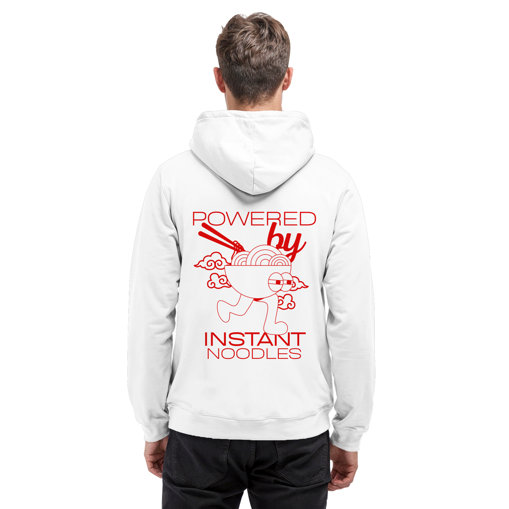 AFK Fun Mode "Powered by Instant Noodles" RED EDITION - Basic Unisex Hoodie