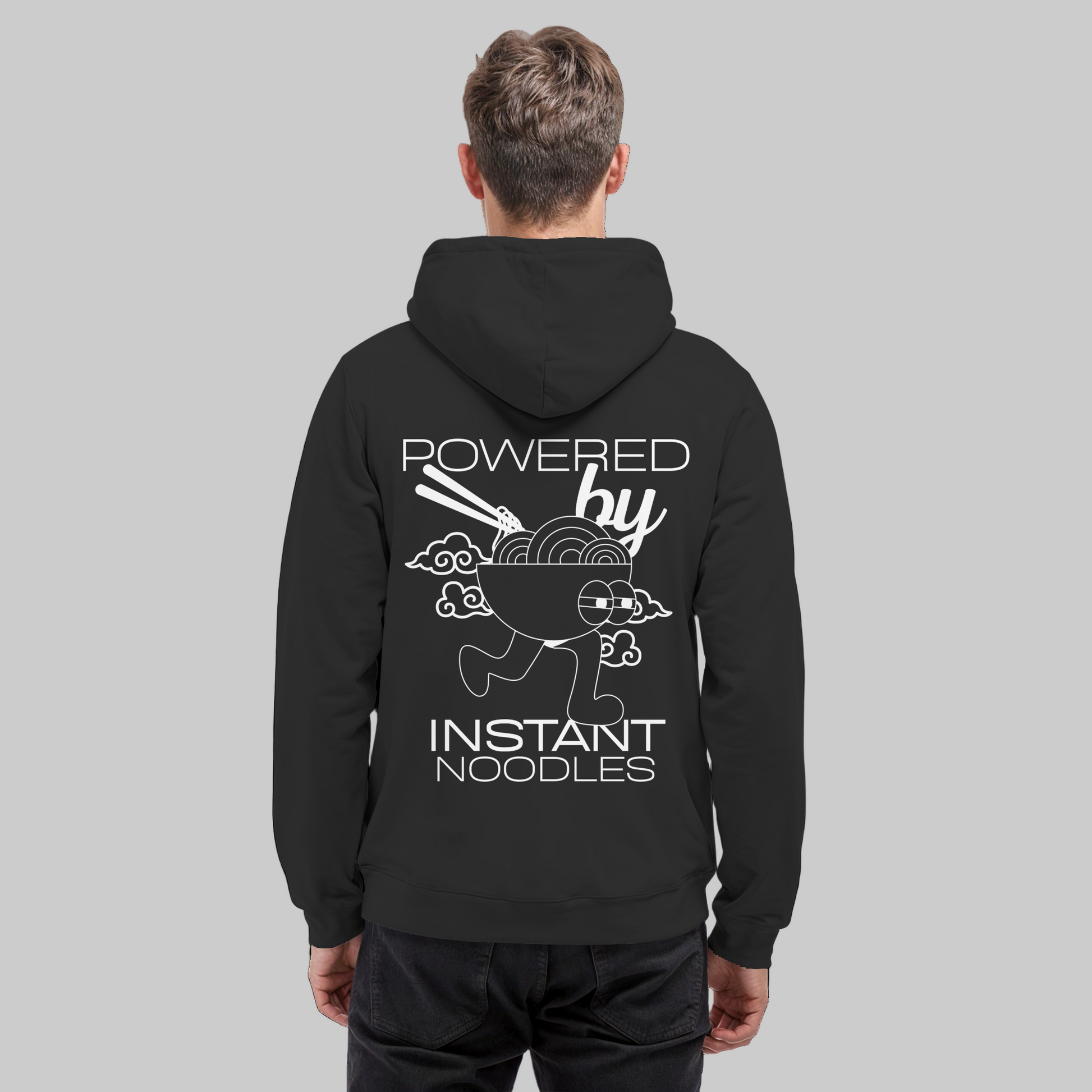 AFK Fun Mode "Powered by Instant Noodles" - Basic Unisex Hoodie