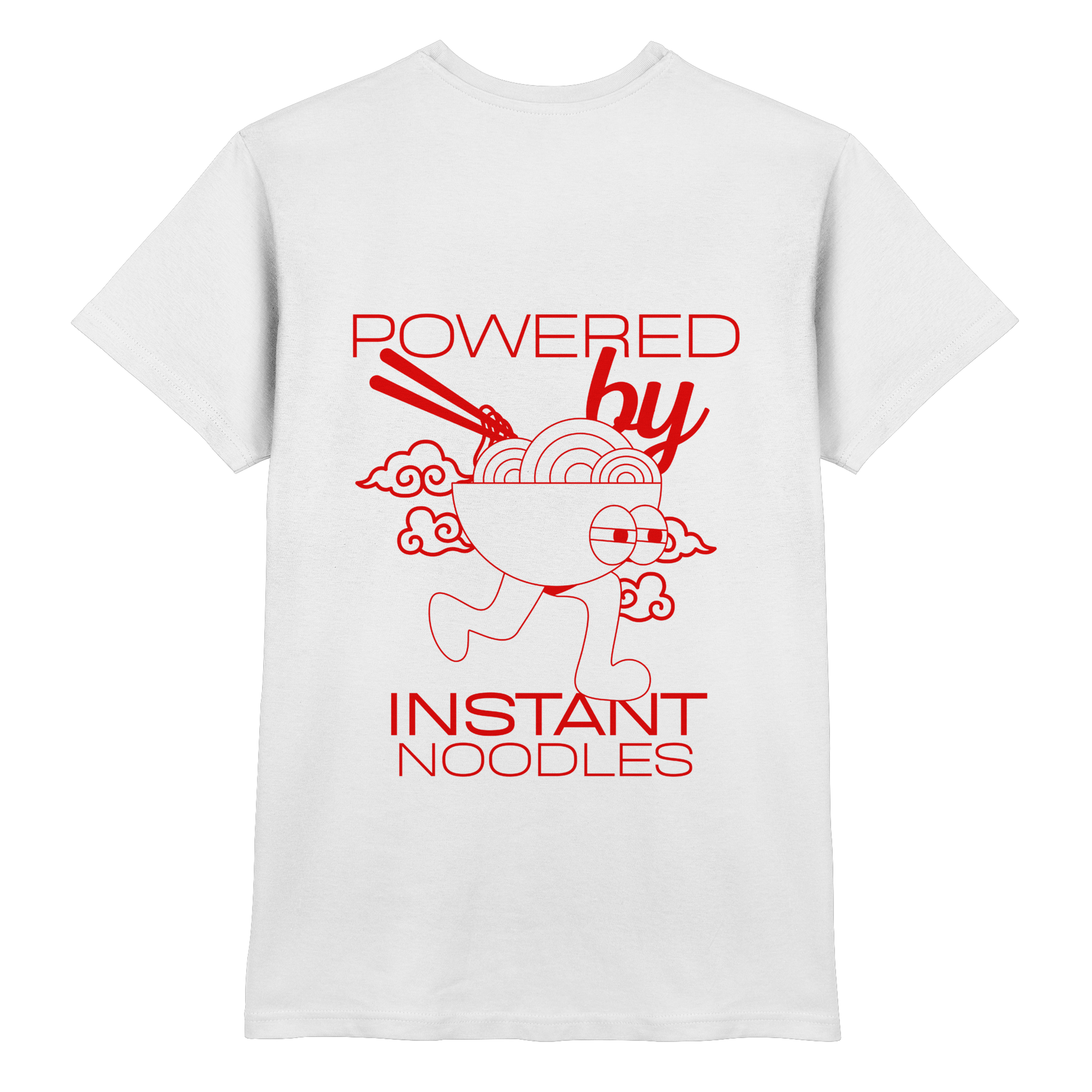 AFK Fun Mode "Powered by Instant Noodles" RED EDITION - Premium Shirt